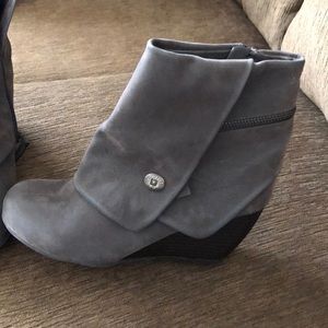 Blowfish gray wedges